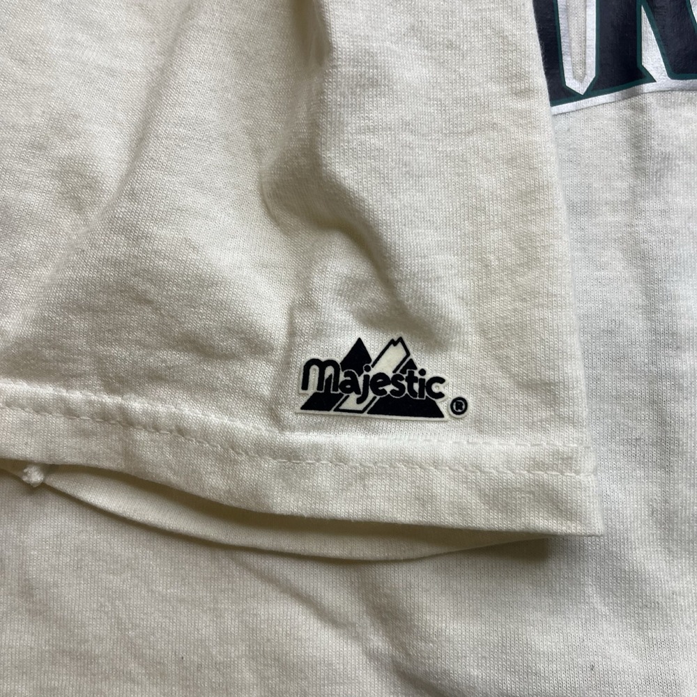 Seattle Mariners Vintage Majestic Jersey Button Up 24 Griffey White Mens Size XL - Picture 5 of 16